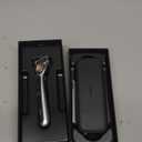 Gillette Heated Razor for Men, Deluxe Travel Shave Kit by GilletteLabs, 1 Handle, 2 Blade Refills, Charging Dock, Case