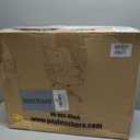 BestOffice | Ergonomic Office Chair | Mid-Back Swivel Desk Chair | Breathable Backrest & Lumbar Support | Adjustable Height | Sponge Seat | Rolling Wheels | Dark Black | for Adults & Women