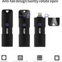 MFi Certified 128GB Photo Stick for iPhone Flash Drive,USB Memory Stick Thumb Drives High Speed USB Stick External Storage Compatible with iPhone/iPad/iPod/PC