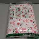 Softan Pink Floral Queen Bed Sheets, Cozy Microfiber Flower Printed Sheets with 15" Deep Pocket Fitted Sheet & Non-Slip Straps, Patterned Pink Rose - Bow Sheets & Pillowcase Set