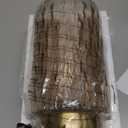 Makeup Brush Holder Organizer,Toothbrush Holders,Desk Pen Pencil Holder,Multifunctional Vintage Glass Brush CupA39-2-US (Gold)