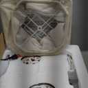 Set of 2 Rustic Table Lamps for Living Room Bedroom, Farmhouse Vintage Nightstand Lamp with 2 USB Ports, Hollow Out Resin Lamp for End Table with Nightlight, Bulbs Included (Wash White)