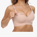 Momcozy Nursing Bras for Breastfeeding, YN21 Seamless Ultra Comfort Maternity Bra, Natural Shape, Pregnancy Sleep Bralette , Size S