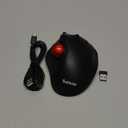 SABLUTE MAM2 Wireless Trackball Mouse, Rechargeable Ergonomic Mouse with Thumb Control for 3 Devices (Bluetooth and USB), 5-Level DPI, Silent Click, Compatible PC Laptop Mac iPad, Easy Clean