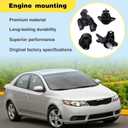 2x 4 PCS Engine Motor Mount and Trans Mount for 2010-2013 Kia Forte 2.0L/2.4L Automatic Transmission Replacement for 9360 9345 9783 9785