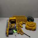 Mini Tudou 50.4 inch Tall 2.4GHz Remote Control Tower Crane,6 Channel Remote Control Construction Crane Toy 680Rotation Lift Model with Tower Light & Sound for Boys