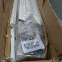 10 Inch Full Size Bed Frame, White Bed Frame Full with Metal Gaskets, No Box Spring Needed, Rounded Corner Design, Heavy Duty Steel Platform Support,Reserved Holes, Noiseless, Storage Space