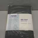 Nestl Dark Gray Bed Skirt Queen Size - 14 Inch Drop - Brushed Microfiber Hotel Quality Pleated Bed Skirt - Shrinkage & Fade Resistant