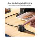 biaze Printer Cable Splitter 2 in 1 Out, USB 2.0 Sharing Switch for Two Computers to One USB Device, 3.5m/11.5ft USB A to B Data Cable for Printer, Scanner, Keyboard, Mouse, Plug and Play