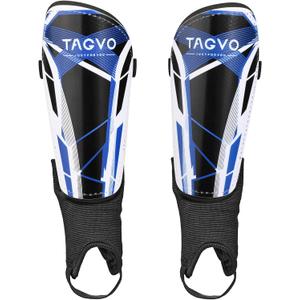 TAGVO Soccer Shin Guards for Kids Youth Adults, Protective Soccer Equipment for Boys Girls Men, Soccer Shin Pads for Kids