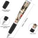 4 x ANINKABOVE I Love My Dog 3-Sided Ballpoint Pen - Cute Pug Gift for Dog Moms & Dads, Unique Fun Writing Instrument for Office or School Supplies