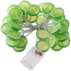 Fruit Lemon String Lights Lime Slice String Light 20 LEDs Battery Powered Fairy String for Wedding Home Birthday, Batteries not Included