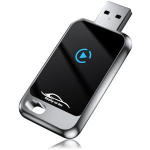 Wireless Carplay Adapter for Apple iPhone (2025 Upgraded), Convert Wired to Wireless Car Play Dongle, Mini USB Design with Extension Cable, Plug & Play Stable Connection for iOS 10+ for Car from 2016