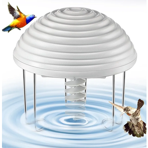 Hohean Water Agitator for Bird Bath, Battery Birdbath Water Circulator, Waterproof and Quiet, Energy Saving Bird Bathtub Mixer for Patio Garden Pond Decoration Grey