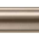 Satin Nickel Curtain Rod 18-45 inch, 1 inch Adjustable Heavy Duty Curtain Rods, Modern Drapery Rods with End Cap Finials, Window Treatment Rod for Home and Office