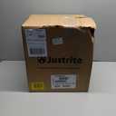 Justrite 6 Gallon Galvanized Steel Oily Waste Can, 16" x 12" Metal Oil Rag Safety Can with Hand Operated Self-Closing Lid for Oil Rag Disposal, Made in The USA, Red, 09110