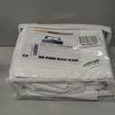 Crown Collection Luxuriate Hotel 1000-TC Hypoallergenic Ultra Soft Design 100% Egyptian Cotton Striped Duvet Cover with Zipper Colser & 2pcs Pillow Case Set (Twin/Twin XL 68x90, White Striped)