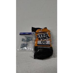 Red Devil 0322 Steel Wool, 00 Very Fine, (Pack of 8) & Hillman Machine Screws
