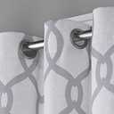EXCLUSIVE HOME Kochi Light Filtering Linen Blend Grommet Top Curtain Panel Pair, 52x84, Dove Grey