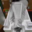 LUTEC LED Post Solar Light Outdoor,Dusk to Dawn Vintage Street Lights, 300LM, 2700K,Cast Aluminum Solar Pole Lights for Garden Pathway Yard Exterior - White (Base Not Included) (Head)