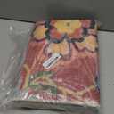 Beeiva Floral Washable Runner Rug 2x6, Red Christmas Runners Rug for Hallway with Rubber Backing, Ultra Thin Vintage Non Skid Washable Carpet for Bedroom Entrway Laundry Room