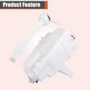 labwork Plastic Windshield Washer Fluid Reservoir Tank with Motor Sensor Hole and Tube Replacement for RAV4 2013-2018 85315-0R030