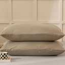 Pillowcase Beige 2 Pack 20x30 In