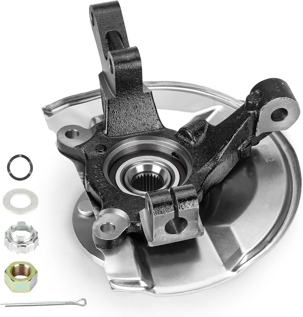 Front Right Steering Knuckle & Wheel Bearing Hub Assembly for Jeep Compass 07-17, Patriot 2007-2017, Dodge Caliber 2007-2012, 4WD AWD FWD, 698-410, 698410, 510090, Passenger Side