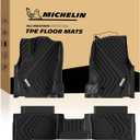 Michelin Floor Mats, All-Weather TPE Custom Fit Liner for 2024-2026 Toyota Tacoma Double Cab Auto Tran TRD/SR/SR5/Limited, Not Fit Hybrid or XtraCab, Elite