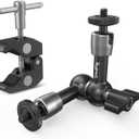 SMALLRIG Super Clamp w/ 1/4" and 3/8" Thread and 5.8 Inches Adjustable Friction Power Articulating Magic Arm with 1/4" Thread Screw for LCD Monitor/LED Lights - KBUM2730