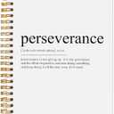 Perseverance Definition Inspirational Notebook, Motivational Journal, Inspirational Gifts for Coworkers Women Men, Inspiring Work Spiral Notebooks 5.5x8.3 Inch