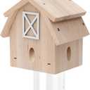 Carpenter Bee Trap for Outside - Best Bee Trap - Barn Style Nature Hanging Wood Carpenter Bee Traps Outdoor - Insect Traps with Removable Vault(1 Pack)
