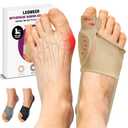 Bunion Corrector Sleeve, Breathable Bunion Big Toe Alignment Splint with Anti-Slip Heel Grip,4 Sizes,Extra Thick Gel Pads & Adjustable Straps for Hallux Valgus Comfort. (M:WOMEN 7.5-9/MEN 5-7, Beige)