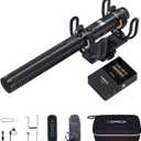 COMICA VM30 Wireless Shotgun Microphone for Camera - Super Cardioid 3.5mm/USB-C Analog/Digital Output Video Mic for DSLR, Camcorder, PC, and Android Smartphones - Ideal for Youtube, Podcast, Interview