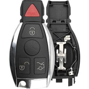 IYZDC07 Key Fob Shell Case Compatible with C350 CL550 CLS350 CLS500 CLS550 E350 E550 GL350 GLE350 GLK350 ML350 R350 S550 SL500 SL550 SLK350