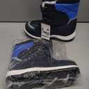 Apakowa Kid's Boys Girls Winter Snow Boots (Toddler/Little Kid) (35, Blue2)