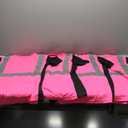 4 Pcs Women High Visibility Safety Shirts Hi Vis T-Shirt Safety Workwear Work Construction Short Sleeve (Large, Pink)