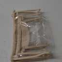 Boho Patch Cosmetic Bag - 3Pcs Summer Toiletry Bag Beige Clear Waterproof Travel Makeup Bag PVC Zipper Clutch Daily Use Purse Summer Beach Gifts for Women Girls (Clear Cosmetic Bag)