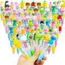 65Pcs Mini Multicolor Pen in One 4-in-1 Cute Pens for Kids, Ballpoint Pens for Birthdays and Children's Parties, Fun Pens Bulk Gifts Assorted Ink Kawaii Pens