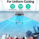 VAGKRI Swamp Cooler, 3100CFM Evaporative Air Cooler with 3 Modes & Wind Speeds, 120Oscillation, 24H Timer, Portable Outdoor Air Conditioner with Auto Fill for Patio Garage Commercial Use, 12 Gallon