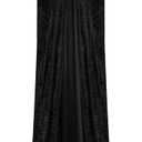 Velvet Renaissance Costume Cloak with Hood, Unisex Medieval Cosplay Cape for Festivals & Parties (Large, Black)