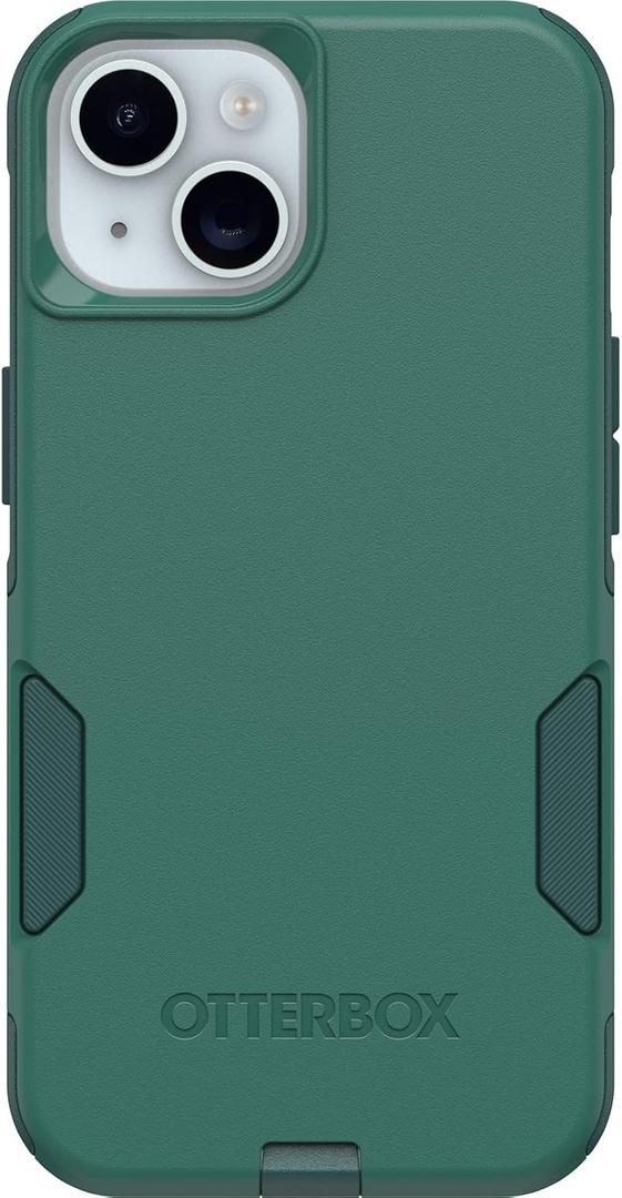 OtterBox iPhone 16e, 15, 14, & 13 Commuter Series Case - GET Your Greens, Slim & Tough, Pocket-Friendly, with Port Protection, Green