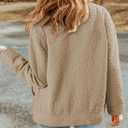 Dokotoo Jackets for Women Casual Long Sleeve Collared Jacquard Coats Trendy Button Down Shacket Jacket with Pockets (Beige, L)