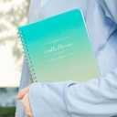 2 x Undated Weekly Planner - Spiral Bound 52 Weeks To Do List Planner Habit Tracker, A5 Simplify Esthetic Work Organizer Notebook, 70 Micron PP Cover, 100 GSM Paper, 5.83" x 8.27" (Blue Yellow)