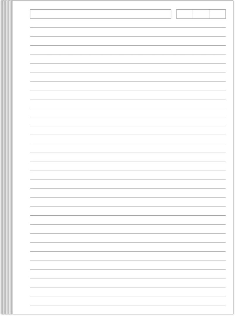 Unpunched Lined Refill Paper - A5 Loose Leaf Paper for Ring Binder/Discbound Notebook Planner Inserts, 100 Sheets/200 Pages,100gsm Ruled White Pages, 5.8" x 8.25