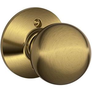 SCHLAGE Knob Non-Turning Lock, Bright Chrome (F170 GEO 625), Dummy 