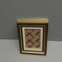 3.5x5 Frame Resin, Elegant Picture Frames Gold Small Photo Frame Horizontal & Vertical for Tabletop Home Decor