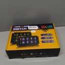 CO LIGHT 8 Gang Wireless Switch Panel Remote Control Range up to 165FT 5-Level Brightness Multifunction Built in Solid State Relay Switch Panel for Off-Road Truck SUV UTV RV