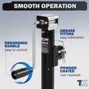 5,000 LBS Pipe-Mount Trailer Jack, 10" Lift, Swivel Tongue Jack with Lock Pin, Weld On Jack for RV, Boat, and Utility Trailers