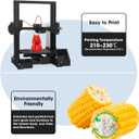 3DHoJor PLA Pro (PLA+) Filament 1.75mm, 3D Printer Filament, Cardboard Spool, +/- 0.03mm Accuracy, Red, 1kg